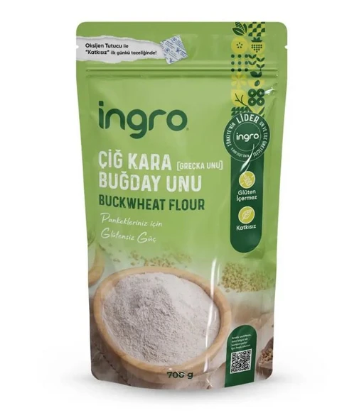 İngro Çiğ Karabuğday Unu (Greçka Unu) 700 Gr ürün görseli 1