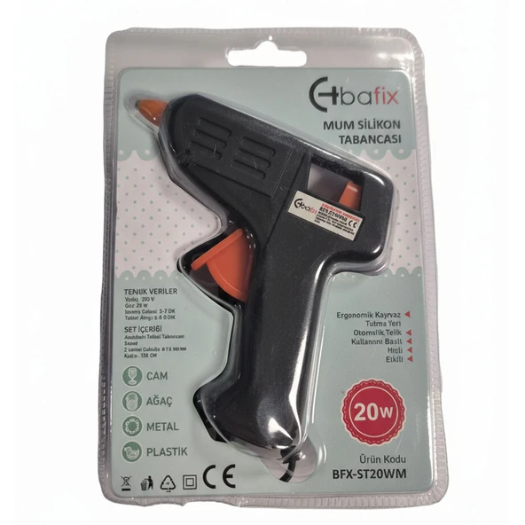 Bafix Mum Silikon Tabancası Siyah 20W ürün görseli 1