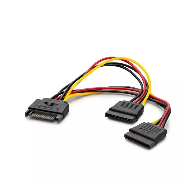 Hadron Hdx5519 Sata Power Kablo Dökme 15Cm Siyah ürün görseli 1