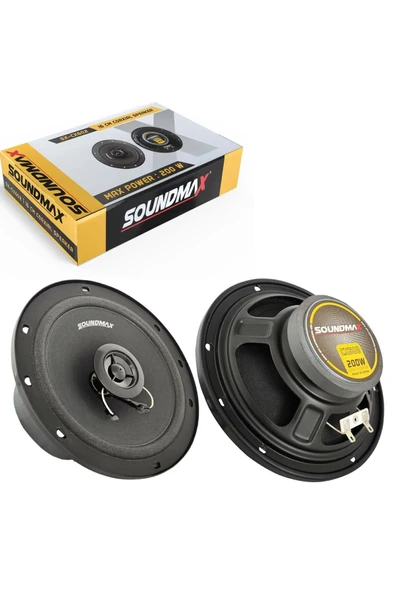 Soundmax Sx-cx602 16 Cm Koaksiyel 200w Maksimum Güç Çift Uyumlu ürün görseli 1