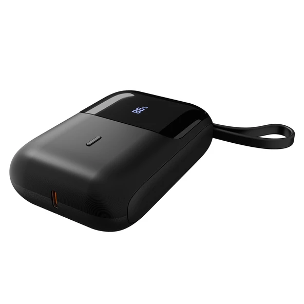 S-Link P109M 10000Mah Pd20W 5W Siyah Lcd Taşınabilir Pil Şarj Cihazı Powerbank ürün görseli 1