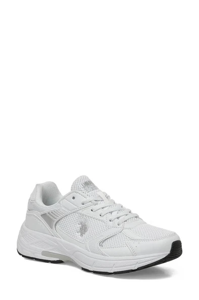 U.S. Polo Assn. FELIX WMN TEXTILE 6FX 102066113 Kadın Spor Ayakkabı Beyaz Gri 36-40 ürün görseli 1