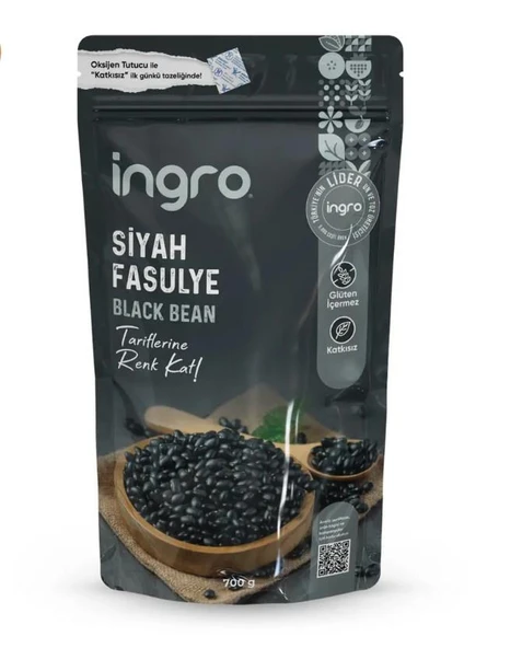 İngro Glutensiz Siyah Fasulye 700 gr ürün görseli 1