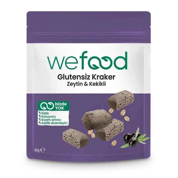 Wefood Glutensiz Zeytinli Kekikli Kraker 40 Gr ürün görseli 1