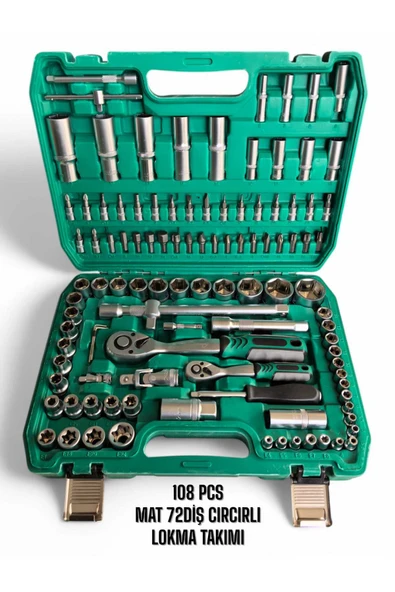 ekinler el aletleri Lokma Seti Cr-V 1/4'' ve 1/2'' Bits & Lokma Seti 108 Prç ürün görseli 1