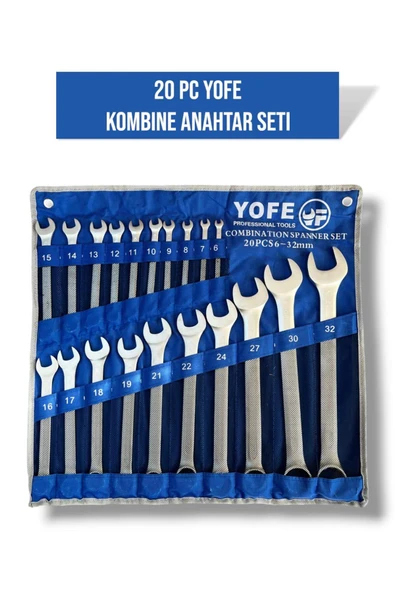ekinler el aletleri 22 Parça Kombine Yarım Yıldız Anahtar Takımı Seti ürün görseli 1