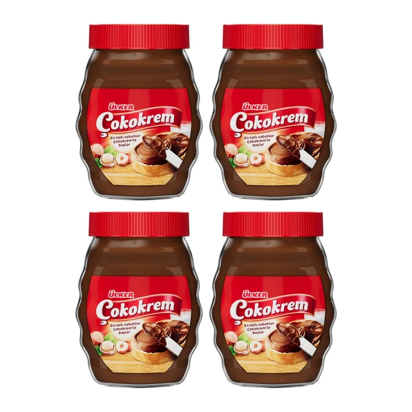 Ülker Çokokrem 650 gr Cam Kavanoz x 4 Adet ürün görseli 1