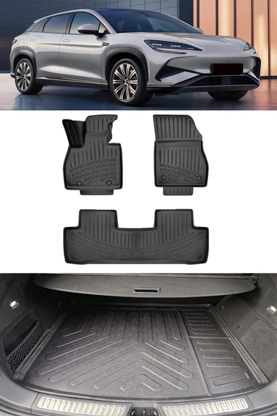 Rizline Byd Sealion 7 2025 ve Sonrası 3D Havuzlu Paspas ve ÜST Bagaj Havuzu Set ürün görseli 1