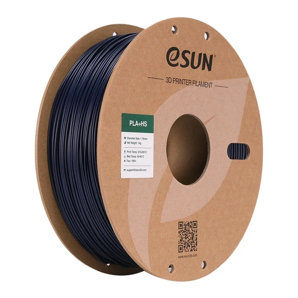 Esun Pla+Hs Koyu Mavi Filament 1.75mm 1kg - Yüksek Hız Uyumlu Pla+ ürün görseli 1