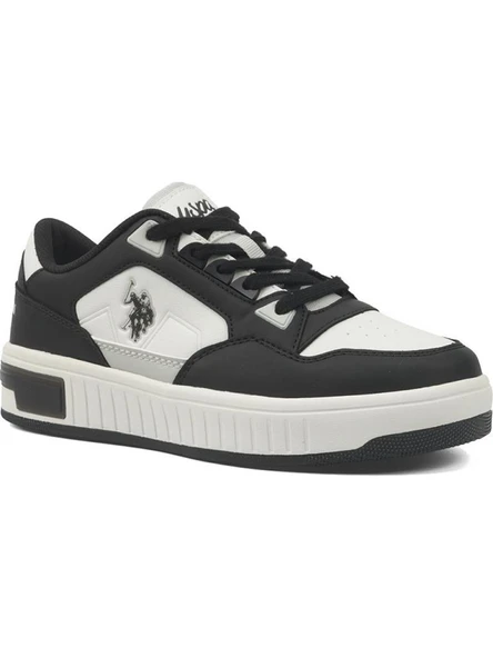 U.S.POLO ASSN.CYPHER 6FX BEYAZ SİYAH ANATOMİK GÜNLÜK SPOR AYAKKABISI ürün görseli 1