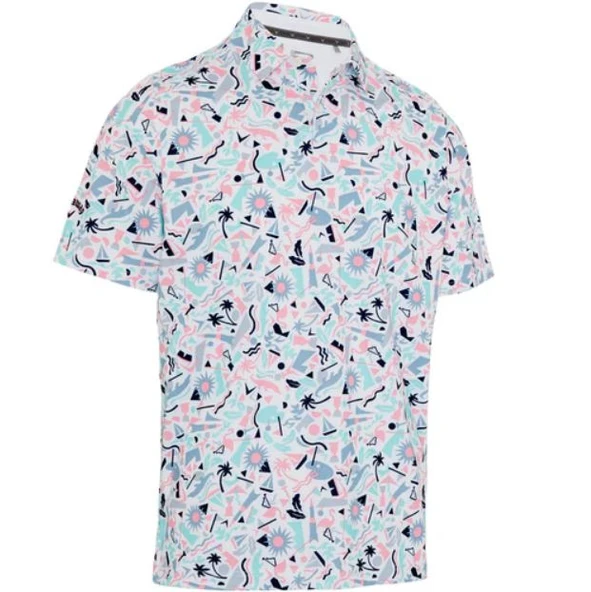 Callaway Florida Abstract Geo Polo T-Shirt XXL ürün görseli 1