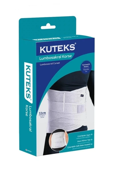KUTEKS - LUMBOSAKRAL KORSE 32 CM ürün görseli 1