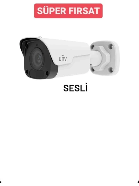 Uniview Unv IPC2122LB-ADF28KM-G 2 Mp Ir Fixed Bullet Ip Kamera (Sesli) ürün görseli 1