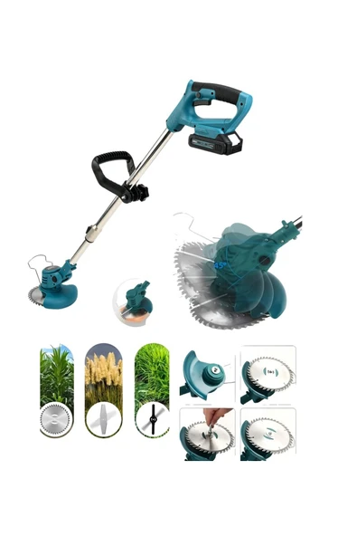 prohummer 2li Bahçe Seti Çift Akülü Şarjlı Ot Çalı Çim Kesme Tırpan ve 15cm Şarjlı Dal Budama PH301 ürün görseli 1