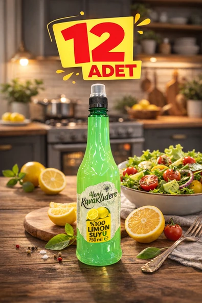 Yeni Kavaklıdere %100 Limon Suyu 750 ml x 12 Adet ürün görseli 1