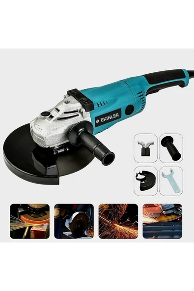 EKİNLER Elektrikli Büyük Sprial Avuç Taşlama 230mm ürün görseli 1