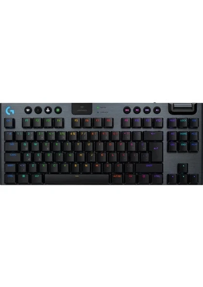 Logitech G915 X Lightspeed TKL Low Profile Tactile Switch İngilizce RGB Kablosuz Siyah Gaming Klavye (920-012721) ürün görseli 1