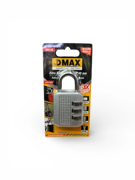 Ekstra Güçlü 40mm Asma Kilit Dmx4196 Gümüş renk ürün görseli 1