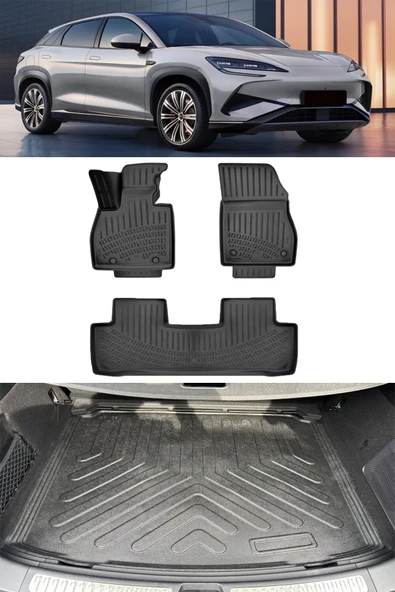 Rizline Byd Sealion 7 2025 ve Sonrası 3D Havuzlu Paspas ve ALT Bagaj Havuzu Set ürün görseli 1