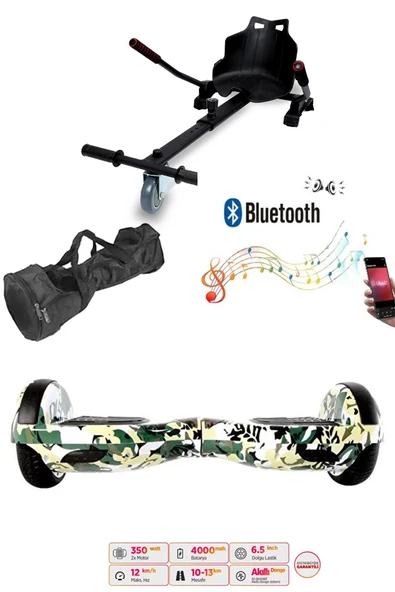 Citymate Elektrikli Kaykay Hoverboard Akıllı Denge 6.5 Inch + HoverKart + Çanta EXTREM PAKET D07 ürün görseli 1