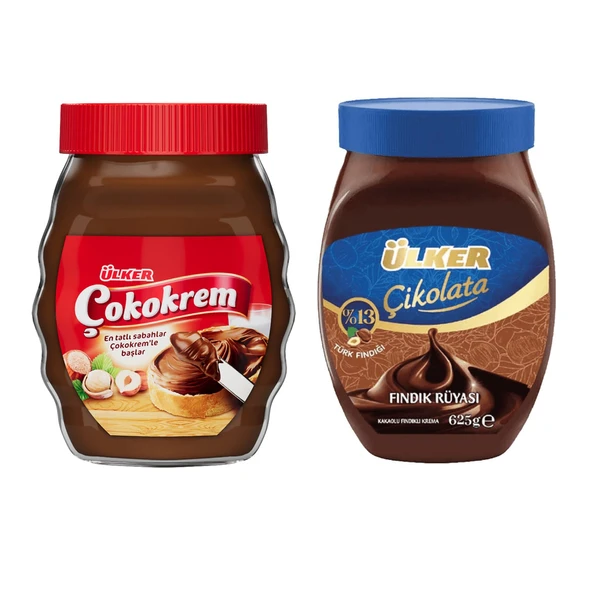Ülker Çokokrem 650 gr Cam ve Fındık Rüyası 625 gr 2 li Set ürün görseli 1