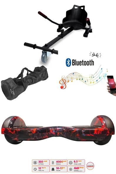 Citymate Elektrikli Kaykay Hoverboard Akıllı Denge 6.5 Inch + HoverKart + Çanta EXTREM PAKET D15 ürün görseli 1