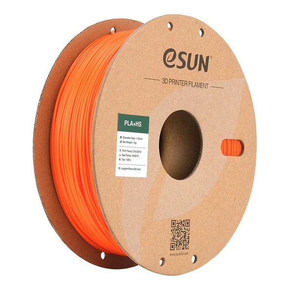 Esun Pla+Hs Turuncu Filament 1.75mm 1kg - Yüksek Hız Uyumlu Pla+ ürün görseli 1