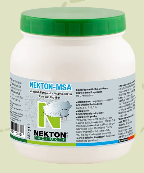 Nekton MSA D3 Vitamin Kalsiyum Mineral 850 gr ürün görseli 1