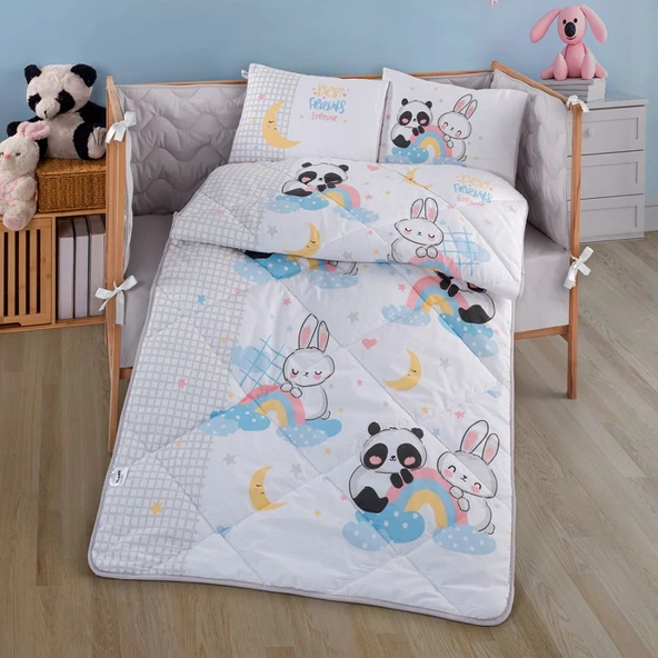Clasy Bebek Uyku Seti Best Friends Gri ürün görseli 1