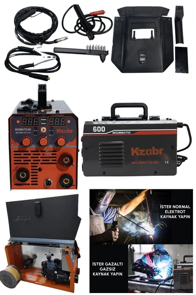 kzabr EEA248 MG MMA600 Yeni Nesil Gazsız Gazalti Kaynak Makinesi German Style ürün görseli 1