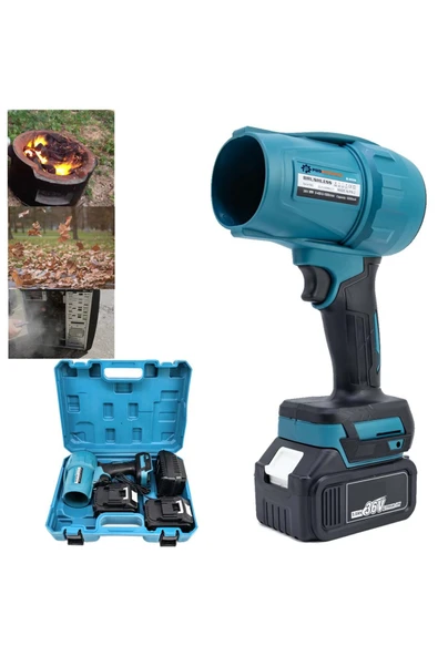 prohummer PH280 Kömürsüz Çift Akülü Hava Üfleme Makinesi 36v 5ah (Mavi) ürün görseli 1