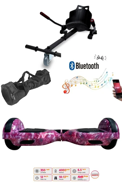 Citymate Elektrikli Kaykay Hoverboard Akıllı Denge 6.5 Inch + HoverKart + Çanta EXTREM PAKET D13 ürün görseli 1
