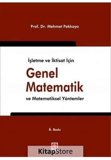 Genel Matematik - Mehmet Pekkaya ürün görseli 1