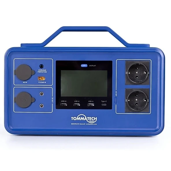 TommaTech 512W Taşınabilir Güç Kaynağı Power Station V Serisi ürün görseli 1