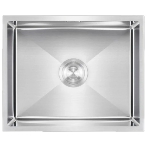 IVENTO - SATEN 54 CM TEZGAHALTI / TEZGAHÜSTÜ PASLANMAZ ÇELİK EVİYE 540*440*210 ürün görseli 1