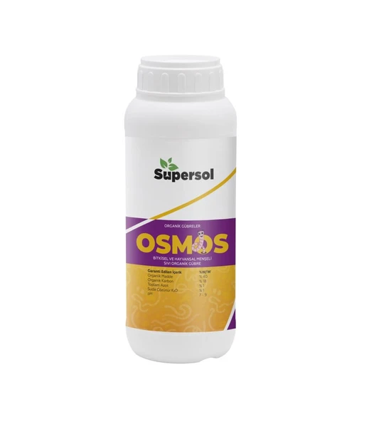 Supersol OSMOS 1 L - Bitkisel ve Hayvansal Kaynaklı Organik Sıvı Gübre ürün görseli 1