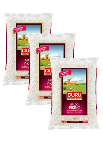 Duru Baldo Pirinç 1 kg, 3 adet ürün görseli 1