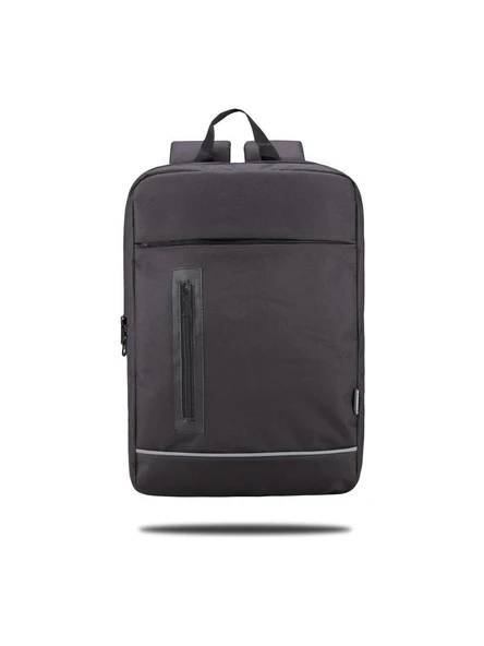 Classone Triesta Serisi RC58-150 15.6"Uyumlu Su Geçirmez Kumaş Macbook, Laptop , Notebook Sırt Çantası- Siyah ürün görseli 1