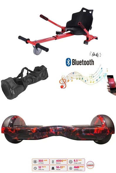 Citymate Elektrikli Kaykay Hoverboard Akıllı Denge 6.5 Inch + HoverKart + Çanta EXTREM PAKET D15 ürün görseli 1