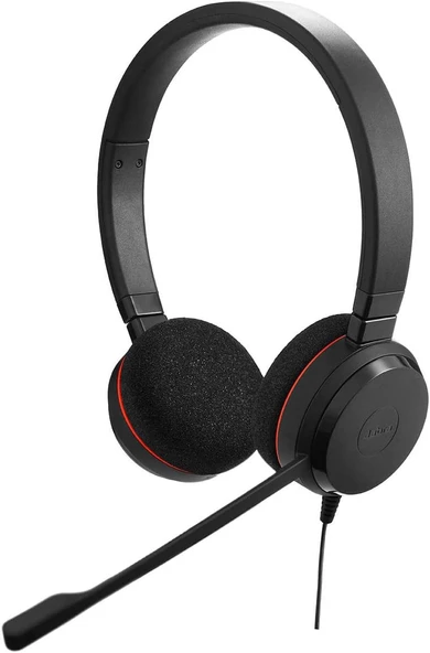 Jabra Evolve 20 Duo USB (HSC016) Mikrofonlu Kulak Üstü Kulaklık (ikinci el) ürün görseli 1