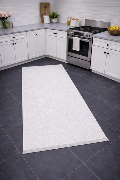 Merinos Vista 79590-060 Özel Kesme Halı Beyaz Renk ürün görseli 1