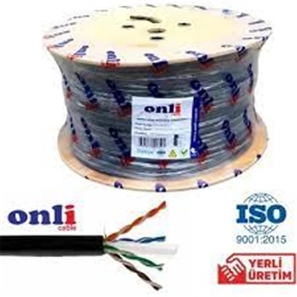 ONCAB 24 AWG CCA-ECO CCA-PE 305 Metre Cat6 Dış Ortam Kablo ürün görseli 1