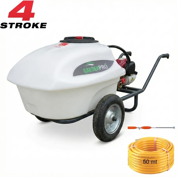 Gardenpro GP100-B GX35 Benzinli İlaçlama Makinası 100 Lt + 50 mt Hortum ürün görseli 1