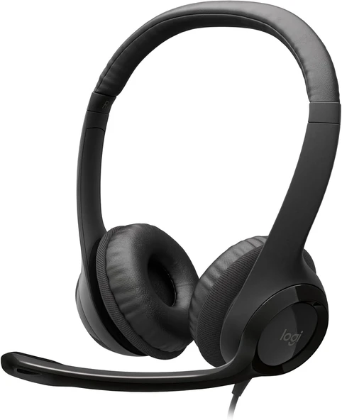 Logitech H390 Kablolu Kulak Üstü Mikrofonlu Kulaklık Siyah (İKİNCİ EL) ürün görseli 1