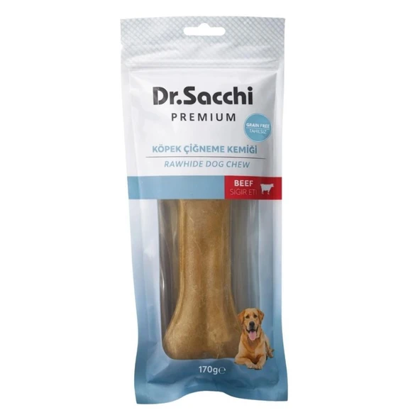 Dr.Sacchi Sığır Derisi Press Kemik Köpek Ödülü 170 Gr ürün görseli 1