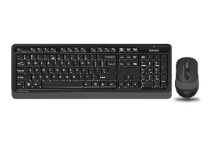 A4 Tech FG1010 Siyah-Gri Q Kablosuz Klavye Mouse Seti ürün görseli 1