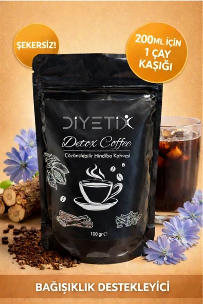 Diyetix Aselya 100Gr Hindiba Detox Coffee Bitkisel Toz Kahve Form Kahve Detox Kahve ürün görseli 1