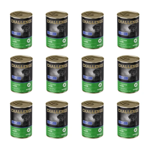 Challenge Kuzulu Ezme Yetişkin Köpek Konservesi 400 Gr 12'li Paket ürün görseli 1