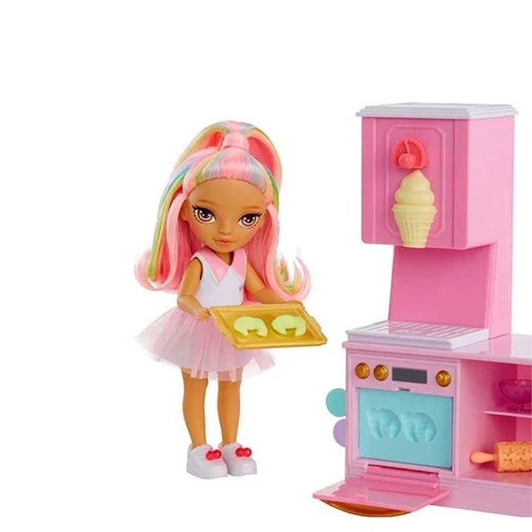 Rainbow High Littles Kandy'nin Tatlı Dükkanı Seti IRH522058 - Resim 4