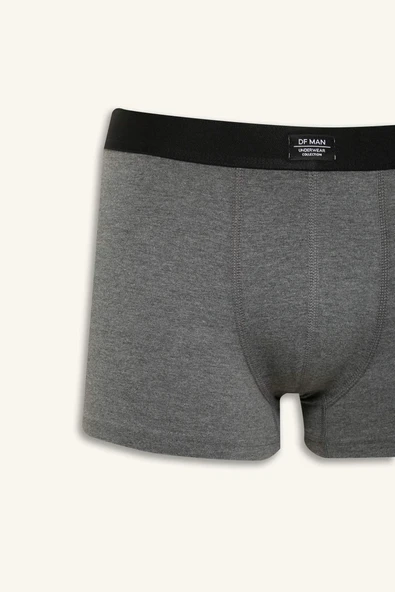 Defacto K7635 Siyah Regular Fit 3'lü Boxer - Resim 4